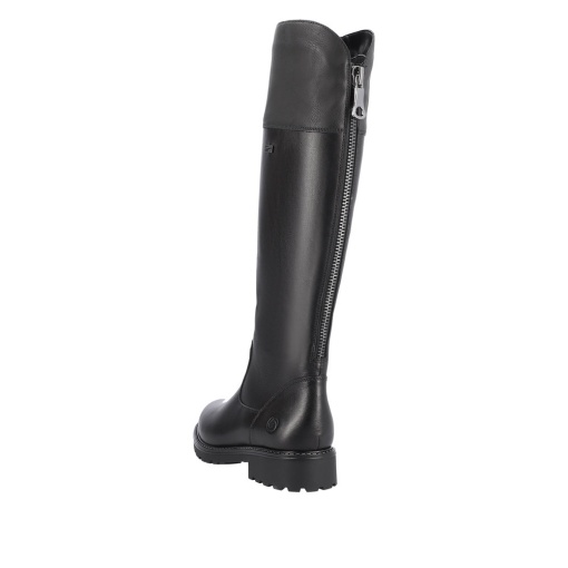 Cizme cu pulpa reglabila, piele naturala, R6581-04, negru - Img 11