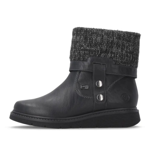 Cizme scurte dama Remonte D3976-03, negru - imagine 2