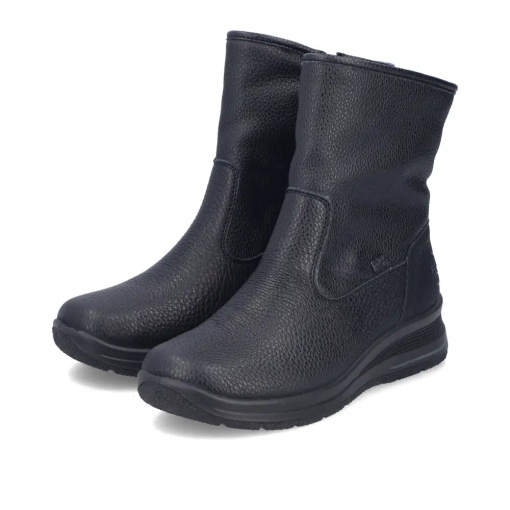 Cizme scurte dama Rieker L7760-00, negru - imagine 4