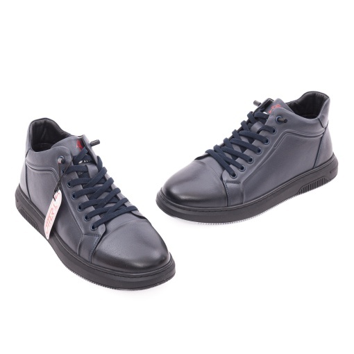 Ghete barbati din piele naturala, Otter 1CJ90017B 42-N, bleumarin - Img 2