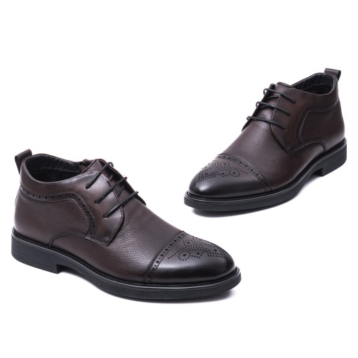 Ghete barbati din piele naturala, Otter, 7FSN70005B C4-N, maro - Img 2