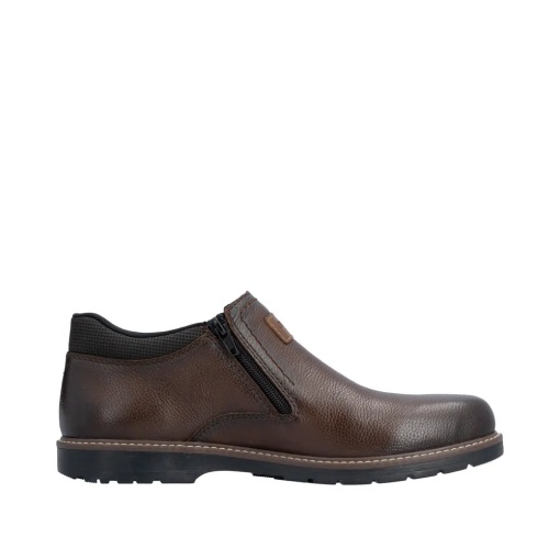 Ghete barbati din piele naturala, Rieker 10559-25, maro - Img 5