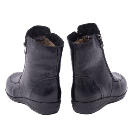 Ghete dama din piele naturala, Caprice 9-26452-45 022 BLACK NAPPA - Img 6