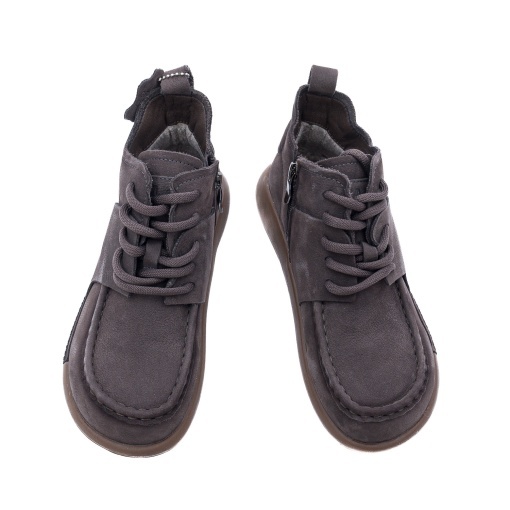 Ghete dama din piele naturala, OBUWIE, Lee Cooper LCJ-26-19-4602L, gri - Img 5