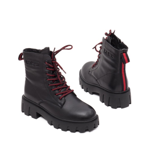 Ghete dama, piele naturala, M4M400013A 01-N, negru - Img 3