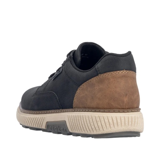 Pantofi barbati casual din material sintetic, Rieker B3317-00, negru - Img 3