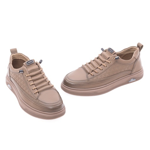 Pantofi barbati casual din piele naturala, Otter 2T6106 B2-N, taupe - Img 3