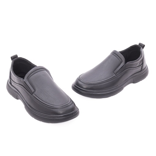 Pantofi barbati casual din piele naturala, Otter 3F5A0307M 01-N, negru - Img 2