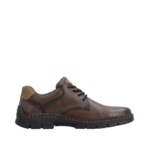 Pantofi barbati casual din piele naturala, Rieker 12213-25, maro - Img 5