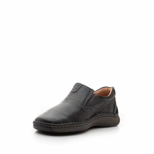 Pantofi barbati casual negri, piele naturala, LFX 919 - Img 3