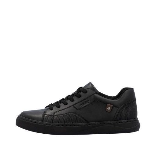 Pantofi barbati casual, piele naturala, B9912-00, negru - Img 6