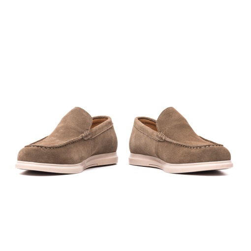 Pantofi barbati casual, piele naturala nabuc, 7CCJ60001B-04, maro - Img 5