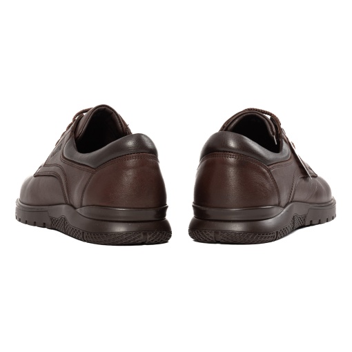 Pantofi barbati casual, piele naturala, OT555 C4 maro inchis - Img 7