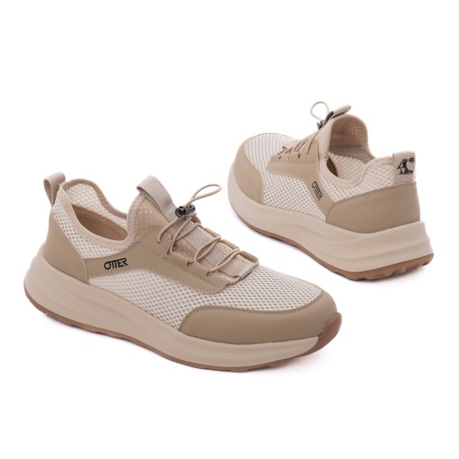 Pantofi barbati de vara din material textil, Otter 7FSN80018C 03-T, bej - Img 3