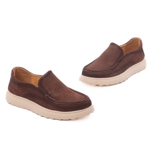 Pantofi barbati din piele naturala, Battisto Lascari SM-1, maro coffee - Img 2