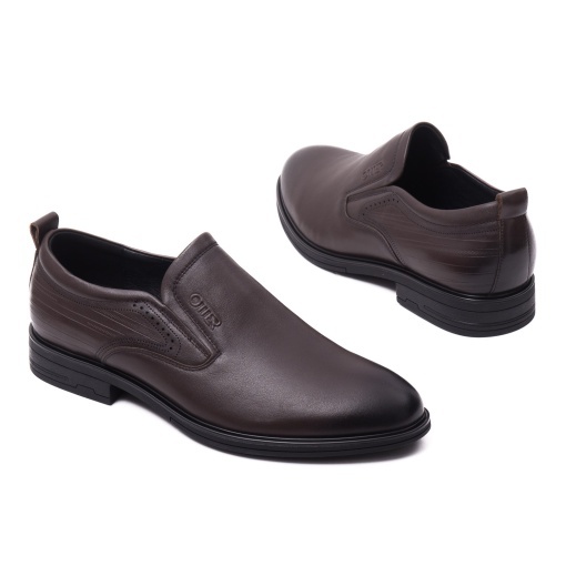 Pantofi barbati din piele naturala, Otter, E6E670003B 02-N, maro - Img 3