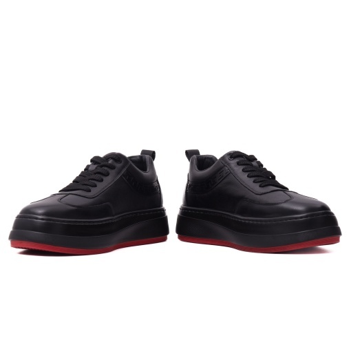 Pantofi barbati din piele naturala, Otter, E6E670016A 01-N, negru - Img 5
