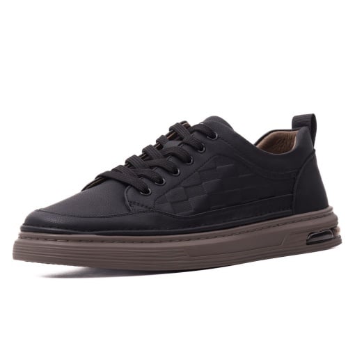 Pantofi barbati din piele naturala, Otter, V2V270008A 01-N, negru
