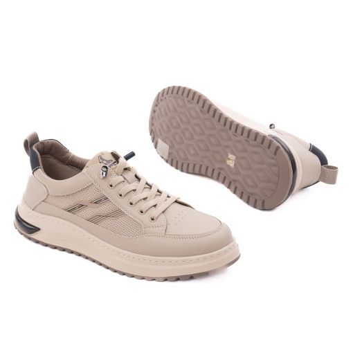 Pantofi barbati din piele naturala, Otter, V2V280008B 03-Z, bej - Img 4