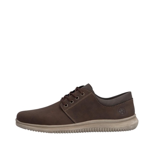 Pantofi barbati din piele naturala, Rieker 10424-22, maro - Img 5