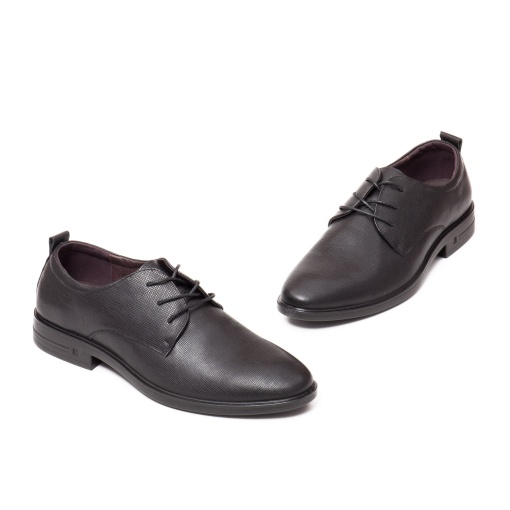 Pantofi barbati piele, marimi mari, 22002, negru - Img 2
