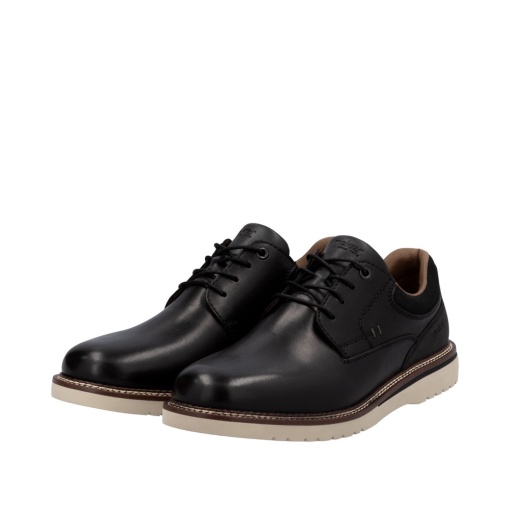 Pantofi barbati, piele naturala, 04501-00, negru - Img 7