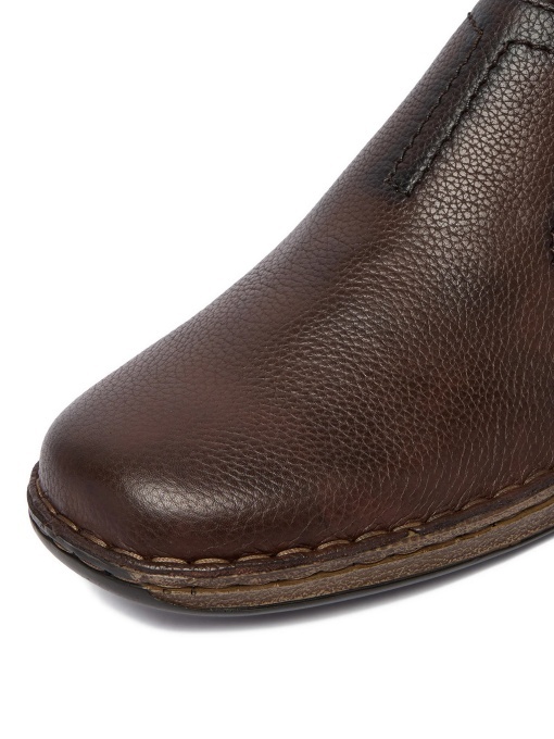 Pantofi Bărbați Rieker 05264-26 Slip-on Maro - Piele Naturală - Confort Lat - Img 6
