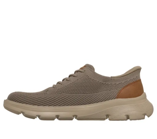 Pantofi barbati sport din material textil, Skechers ARCH FIT GARZA-OCTAV 205700 KHK KHAKI, kaki - Img 2
