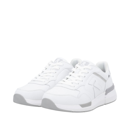 Pantofi barbati sport, piele ecologica, U1400-80, alb - Img 2