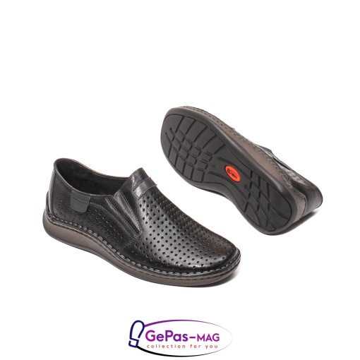 Pantofi barbati vara casual, piele naturala box, LFX 595 - Img 4