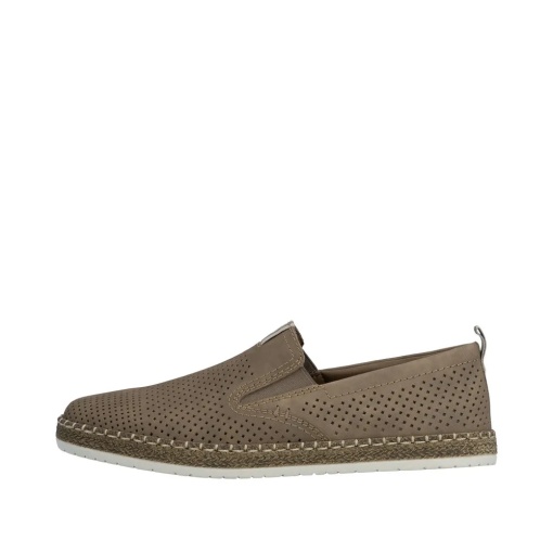 Pantofi barbati vara din piele naturala nabuc, Rieker B5286-25, maro - Img 5