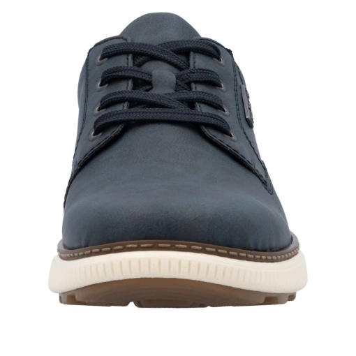 Pantofi batbati casual din material sintetic, Rieker B3317-14, beumarin - Img 7