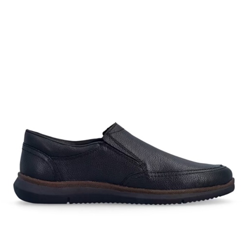 Pantofi Casual Bărbați Rieker 10454-00 Negri - Piele Naturală - Lățime H (Extra Wide) - Img 3