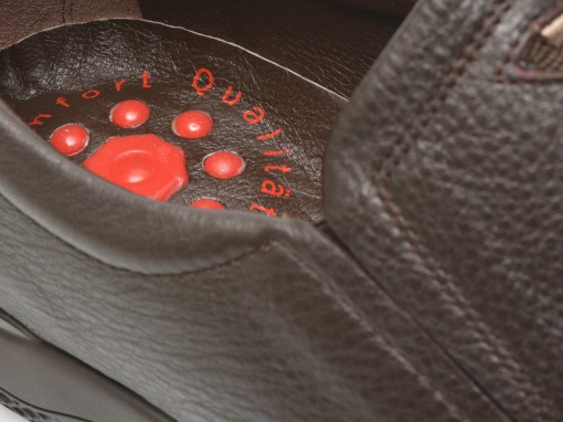 Pantofi casual Otter, piele naturala, OT556 C4 maro inchis - Img 4