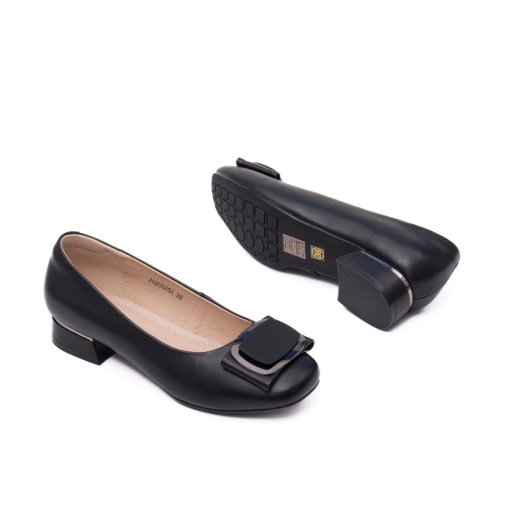 Pantofi cu toc mic, J8J820025A 01-N, negru - Img 6