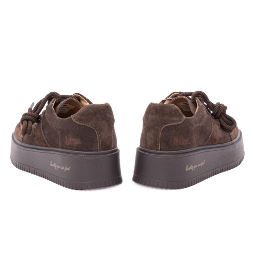 Pantofi dama casual din piele naturala nabuc, OBUWIE, Lee Cooper LCJ-26-01-4644L, maro - Img 5