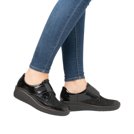 Pantofi dama casual, piele lacuita, 487C0-00 - Img 3
