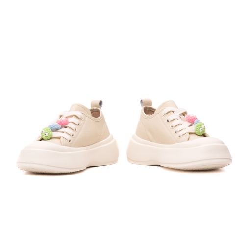 Pantofi dama casual, piele naturala, 6LMQ60013A-03, bej - Img 5