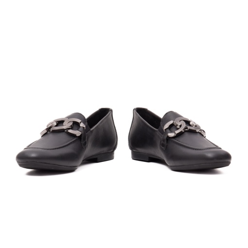 Pantofi dama casual, piele naturala, D0K09-00, negru - Img 5