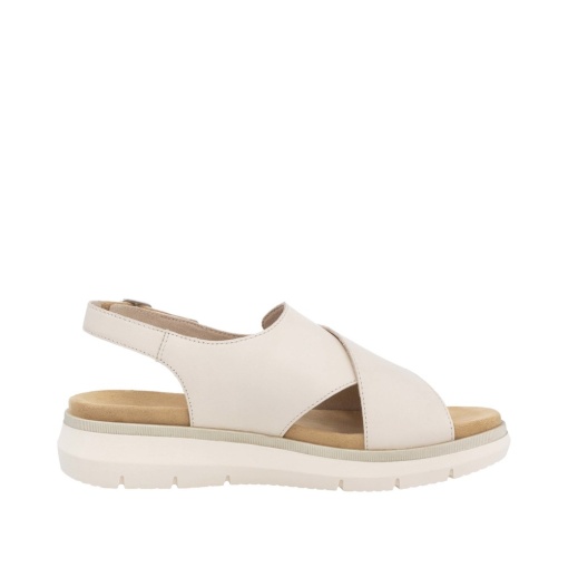 Pantofi dama casual, Remonte D2K56-60 din piele naturala, crem - Img 6