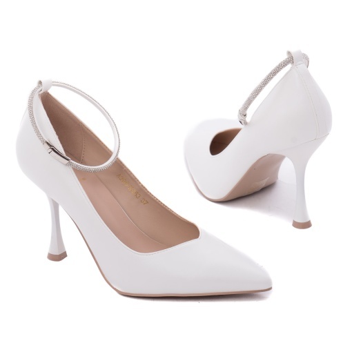 Pantofi dama din material sintetic, Epica 8VA390-X453 13-S, alb - Img 3