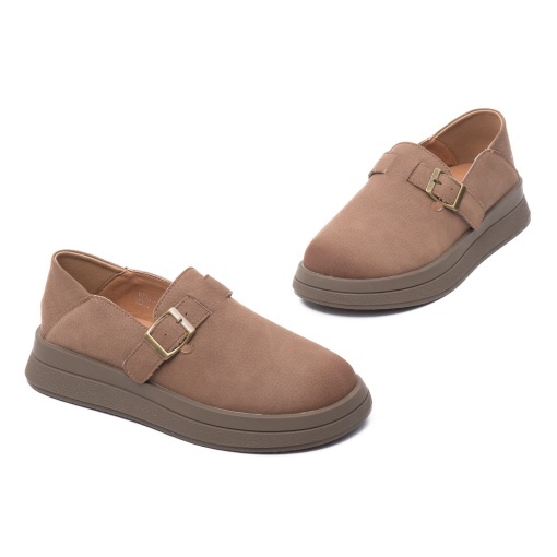 Pantofi dama din piele naturala, Feeling, 2809, coffee - Img 2