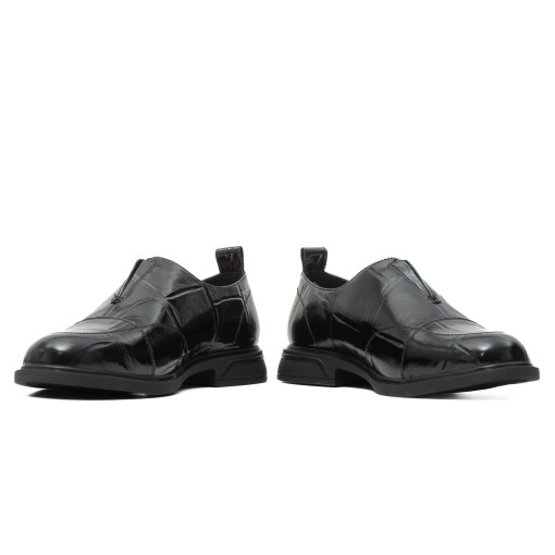 Pantofi dama din piele naturala lacuita, Karisma, H3DL70030B 01-1, negru - Img 5