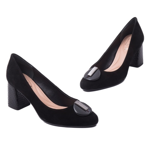 Pantofi dama eleganti din piele naturala, Epica, OE11804-561-877SOFT 01-2, negru - Img 2
