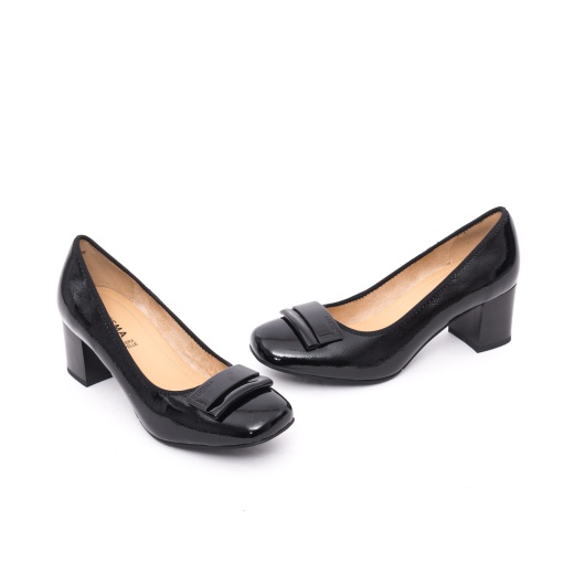 Pantofi damă Karisma din piele lăcuită neagră JIJI60018A 01-L - Img 2