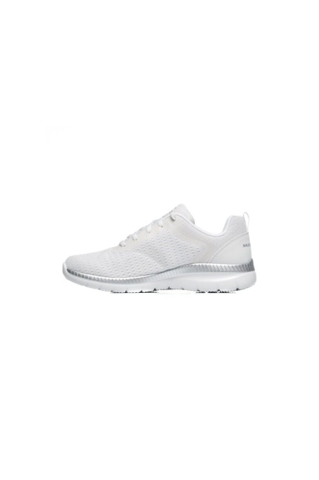 Pantofi dama sport din material textil, Skechers BOUNTIFUL - QUICK PA 12607 WSL WHITE/SI, alb - Img 5