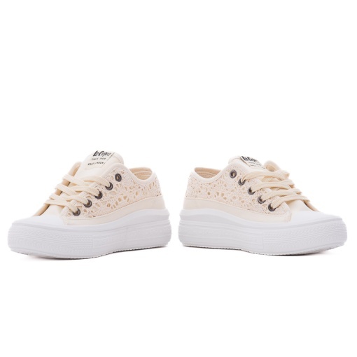 Pantofi dama sport din piele ecologica, Lee Cooper OBUWIE LCW-26-44-4486L, bej - Img 5