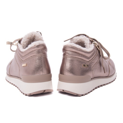 Pantofi dama sport din piele ecologica metalizata, Caprice 9-26201-43 341 TAUPE METALLIC - Img 6