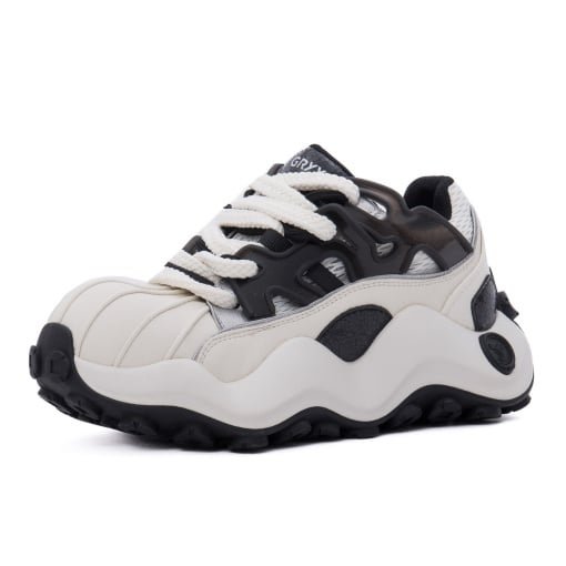Sneakers Dama GRYXX Chunky Negru/Alb | Piele Mix Z69059-2B