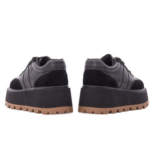 Pantofi dama sport din piele naturala, Feeling, 2510, negru - Img 6